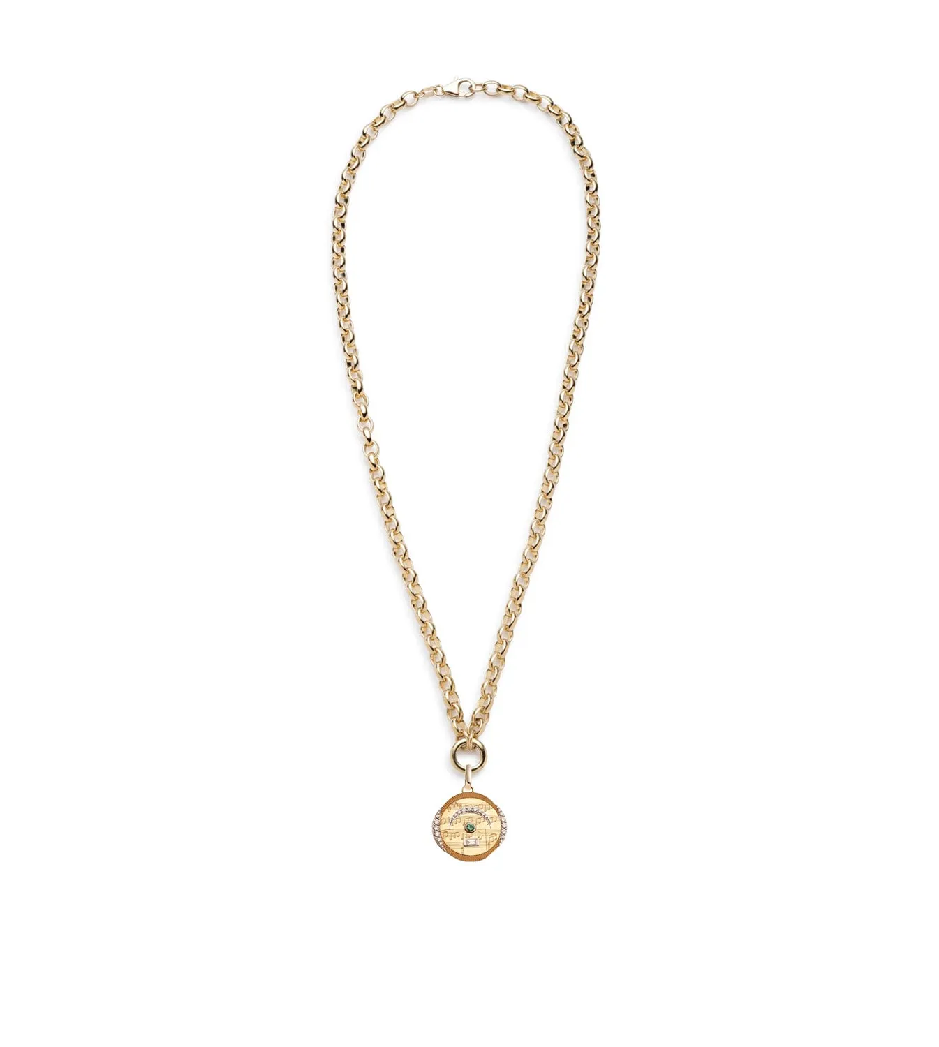 Pause - Internal Compass : Heavy Open Belcher Chain Necklace