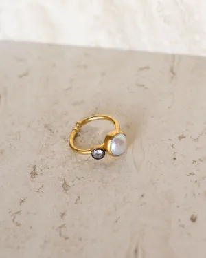 Pearl  Adjustable Ring