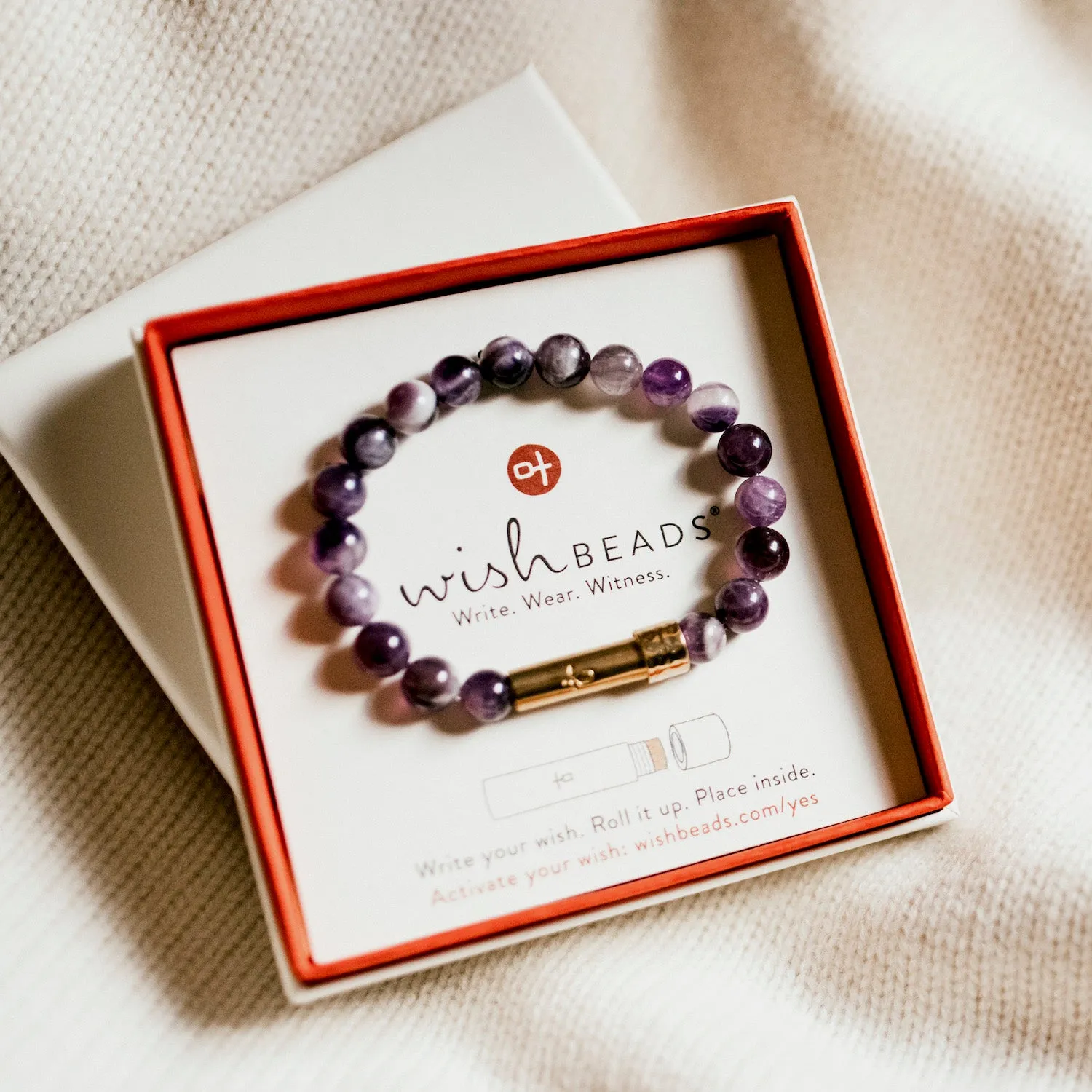 Polished Dreamy Amethyst Intention Bracelet