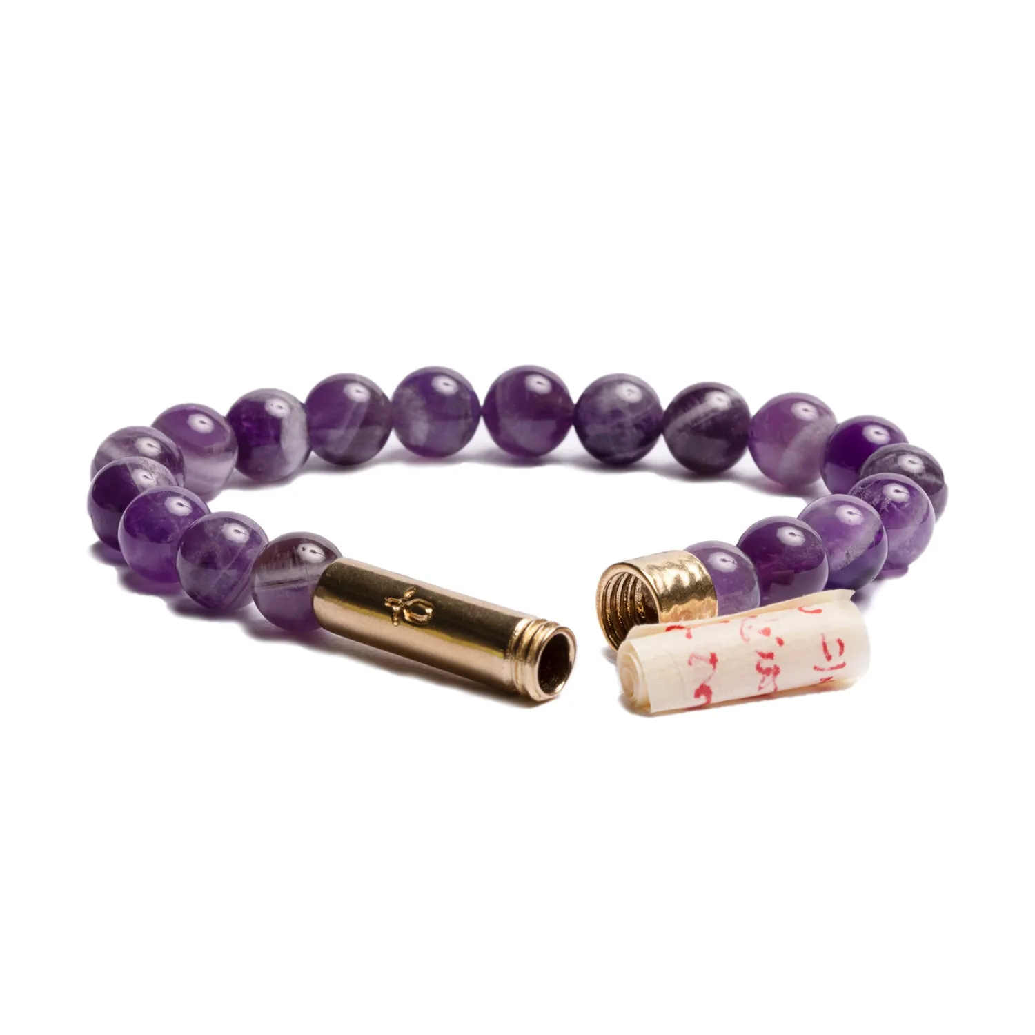 Polished Dreamy Amethyst Intention Bracelet