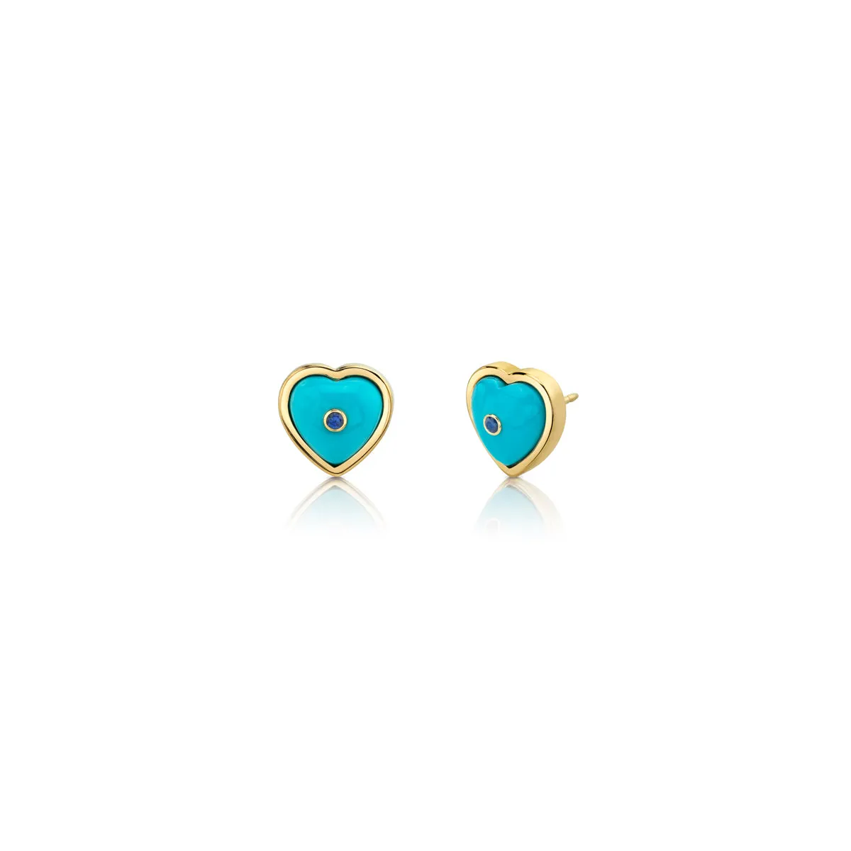 Puff Heart Studs