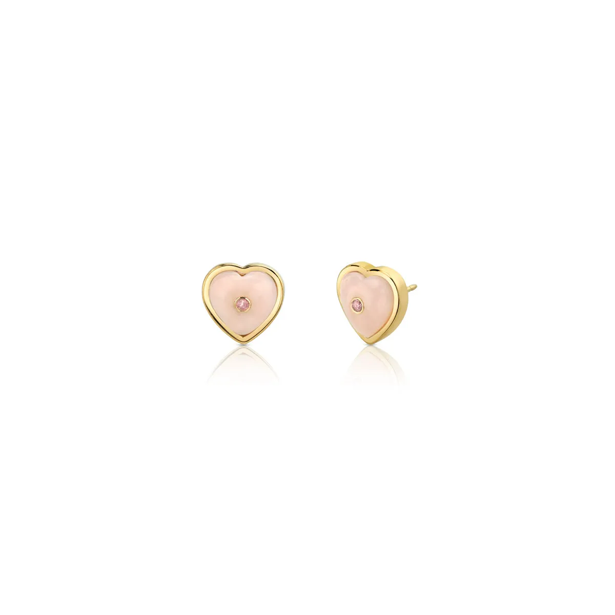 Puff Heart Studs