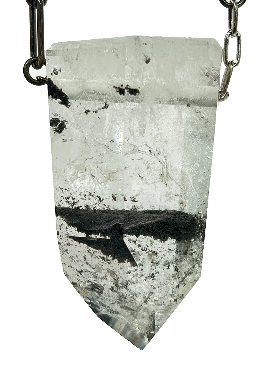 Quartz Crystal with Chlorite Inclusions Necklace