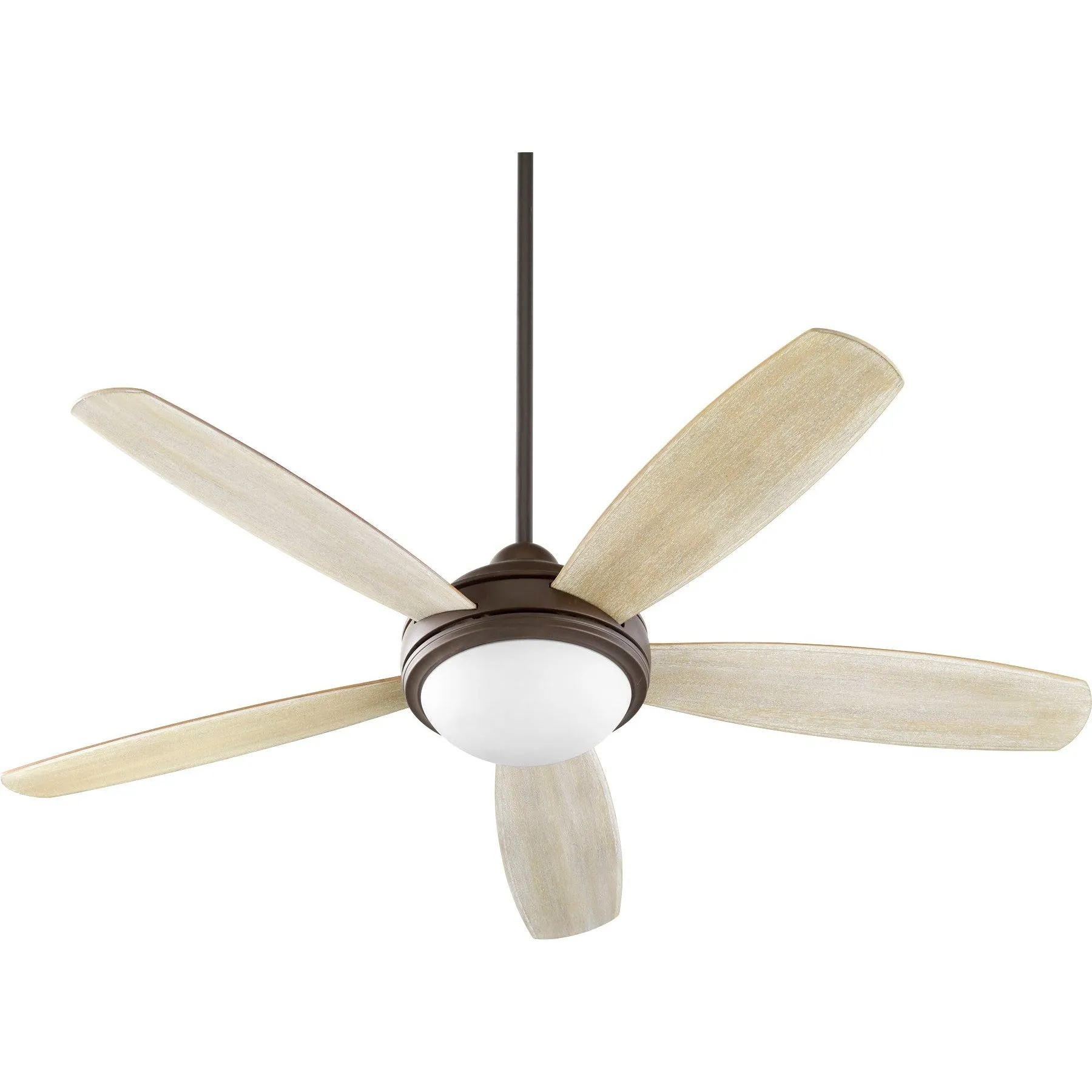 Quorum Colton 36525-9186 Ceiling Fan - Oiled Bronze W/ Satin Opal