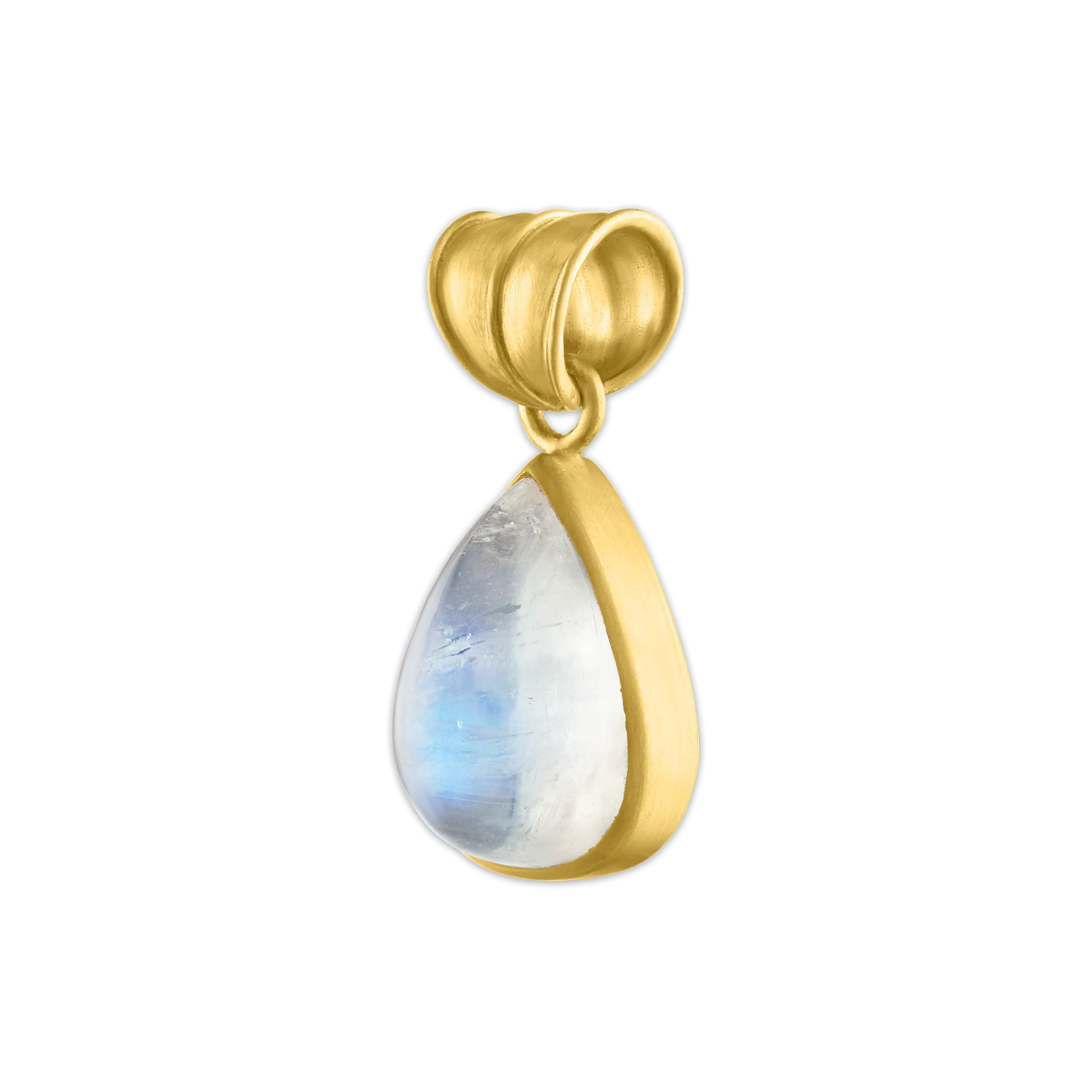 Rainbow Moonstone Tear Pendant