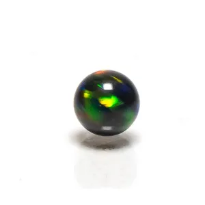 Ruby Pearl Co - 5mm - Black Rainbow Opal Pearl - Single