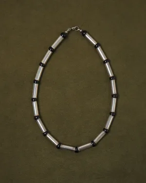 Silver x Onyx Choker Necklace