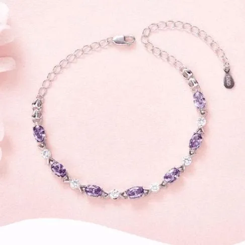 Sincere Love Amethyst Women's Bracelet