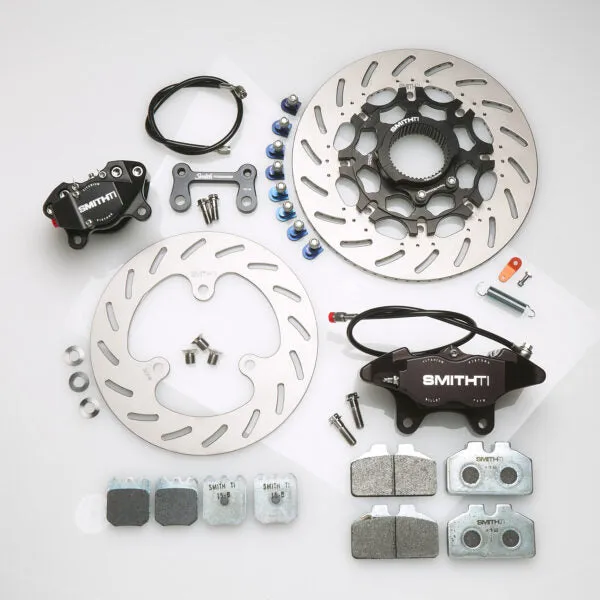 Smith Titanium Sprint Car Complete Titanium Brake System with NEW Smith Ti VRT Rotors and Smith Ti Calipers