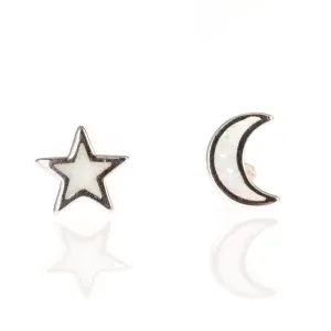 Sun and Moon Studs